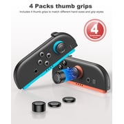EUROA Nintendo Switch 2 Carrying Case compatible with Switch/Switch OLED, 4 in 1 Hard Shell Travel Case with 2 Screen Protector, 4xJoystick Caps & More