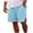 Light Blue, variant on DDAPJ pyju Birthday Gifts! Men's Summer Beach Shorts with Pockets Drawstring Casual Linen Shorts Side Zipper Lightweight Breathable Shorts Black S