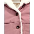 thumbnail image 3 of Toddler Baby Boys Girls Winter Fleece Jacket Small Kids Warm Hooded Outwear Coat, 3 of 13