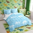 thumbnail image 2 of Erosebridal Dinosaur Skull Bedding Comforter Set, Blue White King Bedding Sets, 2 of 6