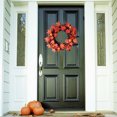 thumbnail image 4 of Qocolhg Fall Decorations For Home, Fall Maple Leaf Dead Branch Pumpkin Wreath Simulation Dead Branch Rattan Ring Halloween Thanksgiving Decor Door Hanging, Thanksgiving Decorations Indoor Outdoor, 4 of 6