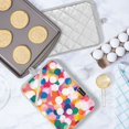 thumbnail image 5 of Yayeee Pot Holders Kitchen Heat Resistant with Pocket 7"x9.8" Cotton Oven Cooking Hot Pads, White Colorful Circles, 5 of 7