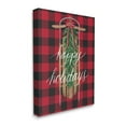 thumbnail image 3 of Stupell Industries Happy Holidays Tartan Sled Graphic Art Gallery Wrapped Canvas Print Wall Art, Design by Amanda McGee, 3 of 7