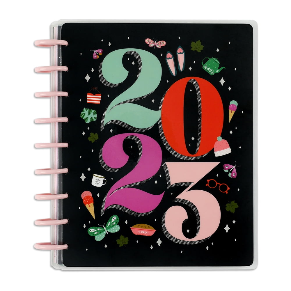 Happy Planner Dated 12 Month Planner, Jan 2023 – Dec 2023, Vertical Layout,  Life Is A Party Theme, Classic Sized 7” X 9.25” - Walmart.com