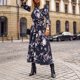 thumbnail image 2 of Maxivestido Bohemio Vintage de Fiesta Informal Con Estampado de Manga Larga de Gasa de Leopardo Para Mujer Odeerbi  ODB115732, 2 of 6