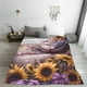 thumbnail image 5 of Balery Warm Sunflower Sleeping Cat Manta de Felpa Suave y Acogedora – Cobija de Franela Aterciopelada para Cama, Lavable y Cálida para Sofá, Mascotas, Transpirable-40"x30", 5 of 7