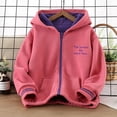 thumbnail image 2 of LWNYDPLSD Toddler Girl Jackets 4t Boys Jacket Little Girl Winter Coat Boys 10-12 Long Sleeve Shirts Hoodie Kids Boy Suit Set Clothes for Babies, Watermelon Red 9-10 Years, 2 of 4