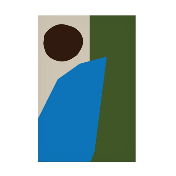 Canvas Wall Art - Pictufy Studio 'Color Blocks 04' Wall Art for Living Room, Bedroom, or Office D?cor by Trademark Fine Art - 12 x 19 Inches