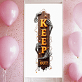 thumbnail image 2 of Skeleton Design Keep Out Banner Halloween Decoration Spooky Sign for Halloween Party Haunted House Scary Event, 2 of 7