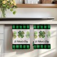 thumbnail image 7 of St. Patrick's Day Kitchen Towels Set of 3, Country Spring Clovers Green Black Plaid Absorbent Dish Towels for Kitchen, Microfiber Hand Towel, Quick Drying Tea Towel for Cleaning Decorative Dishcloths, 7 of 7