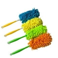 thumbnail image 4 of Yellow Chenille Duster, Desktop Sweeper, Foldable Detachable Dust Brush - 4 Reusable Microfiber Refills Reinforced Interface, Compatible With Extended/Long Handles - For, 4 of 7