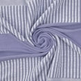 thumbnail image 5 of HomeRoots 516601 Purple Woven Cotton Striped Throw Blanket, 5 of 5