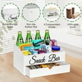 thumbnail image 3 of Snack Organizer with Drawer for Countertop, Wooden Snack Tray and Food Storage Organizer Bins, Large 6-Compartment Snack Basket for Pantry, Cabinet Organizer and Storage Bins for Snacks, Packets, 3 of 8