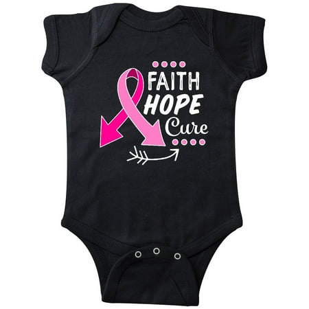 

Inktastic Faith Hope Cure Breast Cancer Awareness with Arrows Gift Baby Boy or Baby Girl Bodysuit