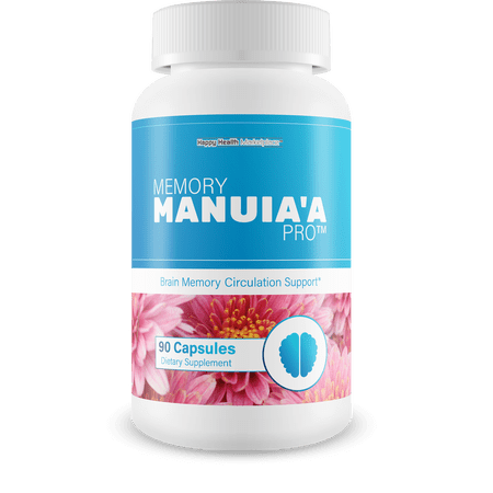 Memory Manuia’a Pro - Our Best Supplements for Memory and Brain Fog - Vitamin B12 Lion's Mane Brain & Nerve Support - Nootropic Alpha Brain Support Supplement Improve Recall Focus and Brain Function