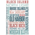 thumbnail image 3 of Block Island, RI, Typography (100% Cotton Tea Towel, Decorative Hand Towel, Kitchen and Home), 3 of 3