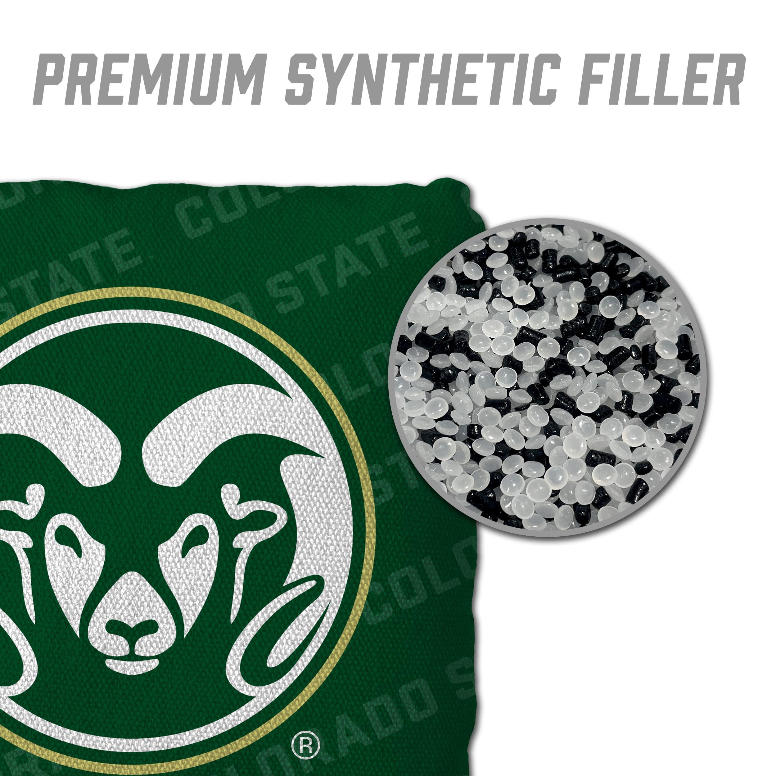 NCAA Colorado State Rams Cornhole Bags - 4PK - Green