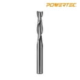 thumbnail image 2 of POWERTEC Solid Carbide Up Cut Spiral Router Bit, 1/4" Shank and 1/4 inch Cutting Dia., 1-Inch Cutting Length, Woodworking Router bits for use on CNC and Router Tool (73002), 2 of 6
