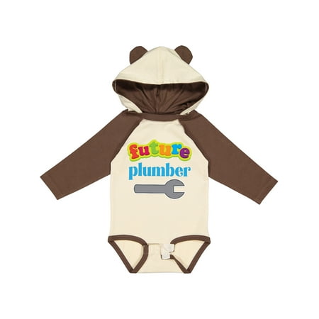 

Inktastic Future Plumber Outfit Gift Baby Boy Long Sleeve Bodysuit