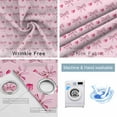 thumbnail image 2 of Fsddascl Romantic Pink Bow Blackout Curtains for Bedroom/Living Room, Thermal Insulated Kitchen Curtains, Love Vintage Preppy Art Grommet Darkening Window Treatment Drapes 42"x84"x2, 2 of 6