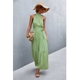 thumbnail image 5 of KRE Prime Women Printed Sleeveless Tie Waist Maxi Dress, 5 of 11
