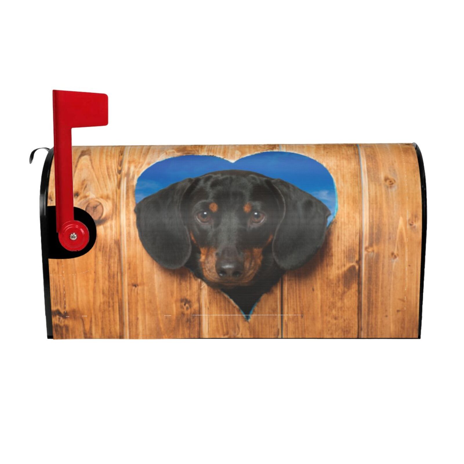 PHELIKA HousingMart Dachshund Dog Pattern Mailbox Covers Mailbox Wraps Post Letter Box