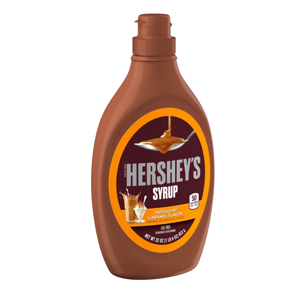HERSHEY'S Caramel Syrup, Baking Supplies, 22 oz, Bottle