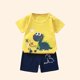 thumbnail image 3 of Ropa de moda para niños y niñas, conjuntos de Top y pantalones cortos de 2 piezas, 100% algodón, suave, ropa de verano para bebés, camiseta y pantalones cortos, 3 of 4