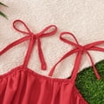 thumbnail image 5 of KPOPLK Infant Baby Girl Clothes 3 6 12 24 Months Newborn Girl Summer Outfits Sleeveless Tank Top Shirt Bloomers Shorts Set Clothes(18-24 Months,Red), 5 of 7