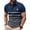 Navy, variant on Mesh Mens Polo Shirts Striped Summer Short Sleeve Graphic Tees Moisture Wicking Pullover Performance Collared Slim Fit Tops