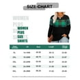 thumbnail image 3 of TIYOMI Plus Size Tops For Women Green Plaid Color Block Round Neck T Shirt Long Sleeve Christmas Casual Blouses Tee Fall Winter Shirts XL 14W 16W, 3 of 4