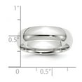 thumbnail image 2 of Platinum Solid Polished 6mm Comfort-Fit Wedding Band Ring Size 5 Wedding Band for Women and Men, 2 of 2