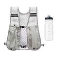 thumbnail image 2 of Colaxi Hiking Vest Pack with 500ml Water Bottle Daypack Reflective Design Multipurpose Breathable for Jogging Lightweight Light Gray, 2 of 8