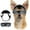 Black, variant on UOSIA Small Dog Goggles with Helmet Adjustable Dog Sungalsses and Pet Helmet Set,S,Black