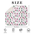 thumbnail image 4 of Pink Christmas Santa and Tree Pattern Dish Drying Mat for Kitchen 1 Pack, Ultra Absorbent Microfiber Dishes Drainer Mats,16x18in(41x46cm), 4 of 6