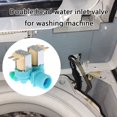 thumbnail image 2 of Washing Machine Water Inlet Valves Replacement ABS Solenoid Double Head Valves Laundry Room Accessories, 2 of 7