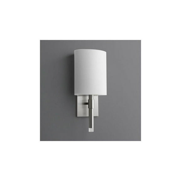 1 Light Led Steel Wall Mount with Matte White Shade-16.75 inches H By 7 inches W-Satin Nickel Finish Bailey Street Home 766-Bel-2816446