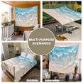 thumbnail image 6 of Blue Coastal Beach Large Tapestry for Bedroom Wall Hanging Tapestry, Summer Ocean Nautical Seaside Ceiling Backdrop Tapestries Poster Blanket Wall Decor for Teens Room Living Room Dorm 100" x 59", 6 of 8