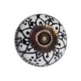 thumbnail image 2 of Knob-it 676685032850 Vintage Peint à la Main Rond Ensemble de Knob - Bleu et Blanc - Lot de 12, 2 of 3