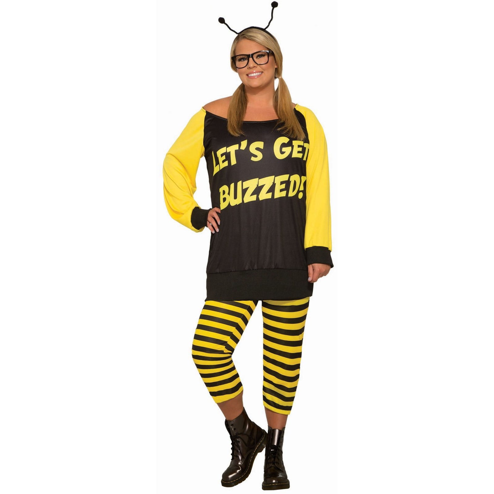 Halloween Let's Get Buzzed Plus Adult Costume