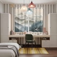thumbnail image 4 of Mountains Kitchen Curtains Window Panels, Farmhouse Forest Nature Trees Landscape Insulated Window Treatment Curtain, Grommet Curtains for Bedroom/Living Room/Bathroom, 2 Piece 52"Wx84"L, 4 of 8