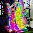 thumbnail image 5 of 2025 New LED Prismatic Iridescent Spooky Ghost Light, Brighten Up Your Halloween Celebrations with Prismatic Iridescent Spooky Ghost, Halloween Decor, Light Up Ghost, 16", 5 of 6