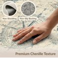 thumbnail image 6 of ODIKA 8'x10' Washable Area Rug Navy Blue Vintage Nautical Compass Design Ocean Theme, Marine Life Treasure Map with Octopus for King Size Bedroom Under Bed, Master Suite, Non-Shedding, Easy Care, 6 of 7