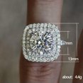 thumbnail image 2 of EOEMY Elegant 925 Silver Filled Cubic Zircon Rings Women Jewelry Wedding Gift Sz 6-10-7, 2 of 5