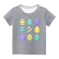 thumbnail image 2 of TIMIFIS T-Shirt de Pâques pour Tout-Petits Garçons Filles T-Shirts Graphiques Été Imprimé Œufs Mignons Col Rond Manches Courtes, 3 Ans, 2 of 4