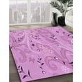 thumbnail image 3 of Ahgly Company Machine Washable Indoor Rectangle Transitional Violet Purple Area Rugs, 5' x 7', 3 of 7
