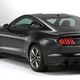 thumbnail image 2 of Spec D Tuning WLUQ-MST15AGB-AK Glossy Black Window Louver for 2015-2019 Ford Mustang, 2 of 7