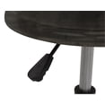 thumbnail image 5 of Studio Designs Retro Wood Seat and Metal Swivel Height Adjustable Stool (19.25" -26" High) with Foot Ring for Home or Art Studio in Distresed Black, 5 of 5
