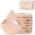 thumbnail image 2 of 2Pcs Triangle Powder Puff Face Makeup Sponge Soft Velvet Cosmetic Puff Blender Beauty Foundation Sponge Make Up Accessories, 2 of 5