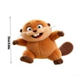 thumbnail image 3 of Cartoon Animal World Beaver Stuffed Animals Dolls -  Movie Beaver Plush Toys, Soft & Huggable Plushies, Collectible Home Decors, Perfect Birthday Christmas Gifts (Beaver Lizard  Shark), 3 of 9